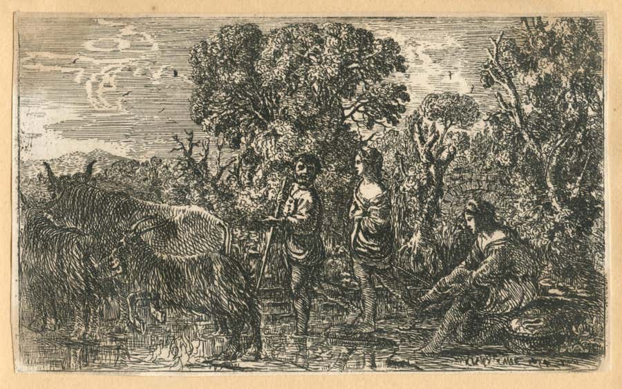 "Le Passage du Gue" etching