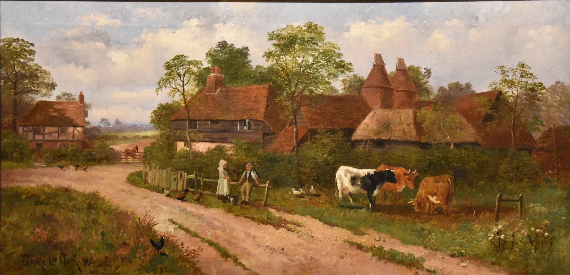 Ölgemälde von Claude Lorraine „Eine Kentish Farmstead“ im Angebot 2