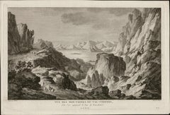 'Vue des Montagnes du Val-Travers, Neuchatel, Switzerland, engraving, 1780