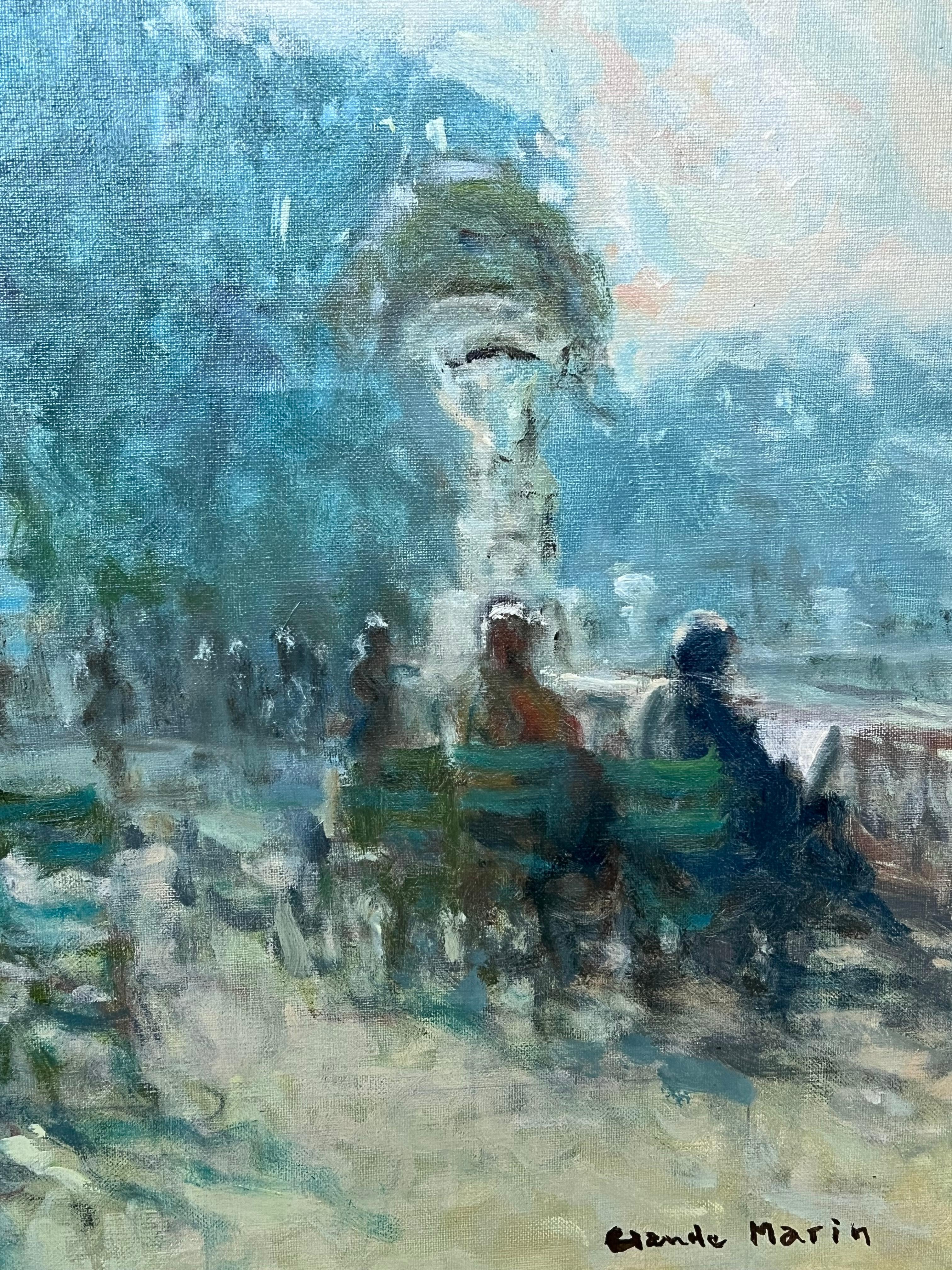 El Jardín de Luxemburgo, París
de Claude Marin (francés 1914-2001)
firmado
óleo sobre lienzo, sin enmarcar
lienzo: 13 x 16 pulgadas
Procedencia: colección privada, París, Francia
Estado: muy buen estado

Originario de Nantes, Claude Marin
