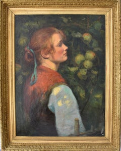 Antique Claude MARKS (act. 1899-1915) Anglo French Oil Painting c1899