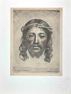 Jesus Christ - Original Etching after Claude Mellan - 18th Century