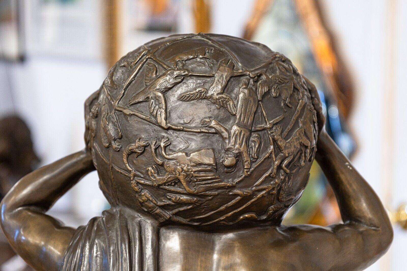 Claude Michel Clodion After Altlas Bronze Figurative Sculpture 1890s For Sale 1
