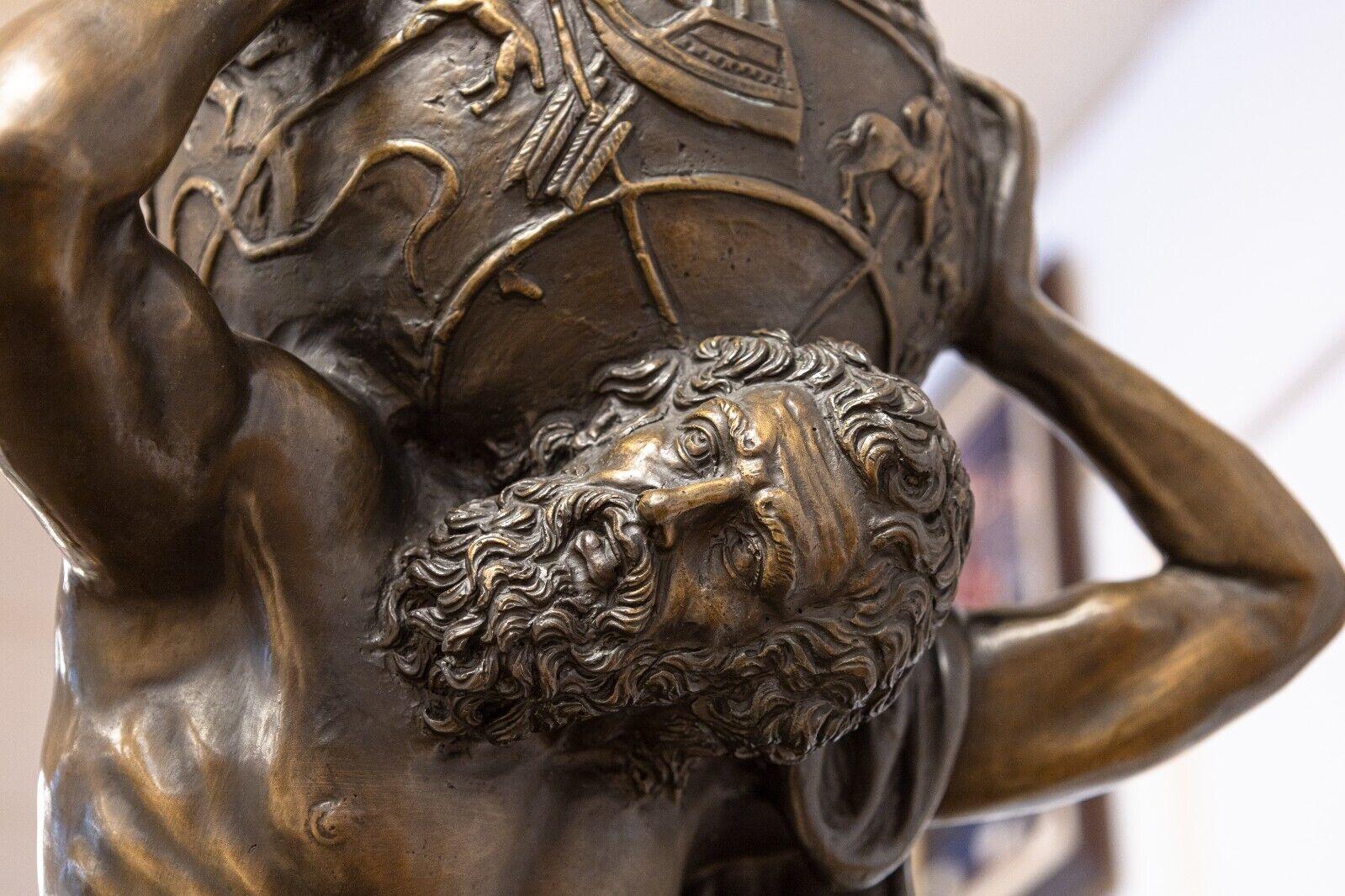 Claude Michel Clodion After Altlas Bronze Figurative Sculpture 1890s For Sale 2