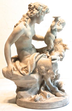 Claude Michel Clodion, 'After' "Famille De Faunes" Sculpture Group