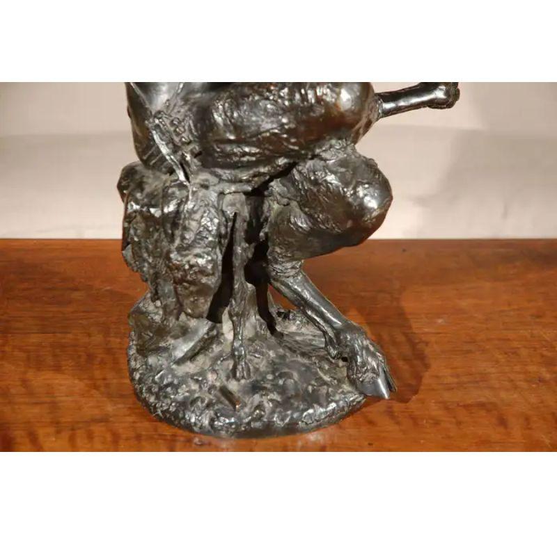 Early 19th c., Bronze Satyr Sculpture For Sale 2