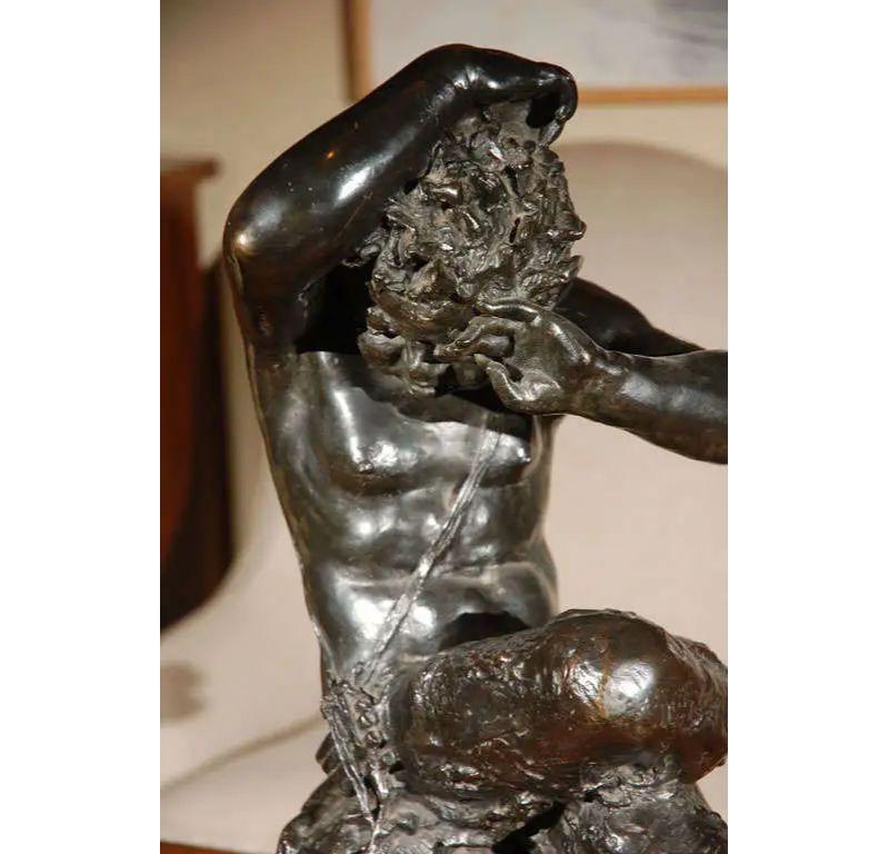 Early 19th c., Bronze Satyr Sculpture For Sale 3