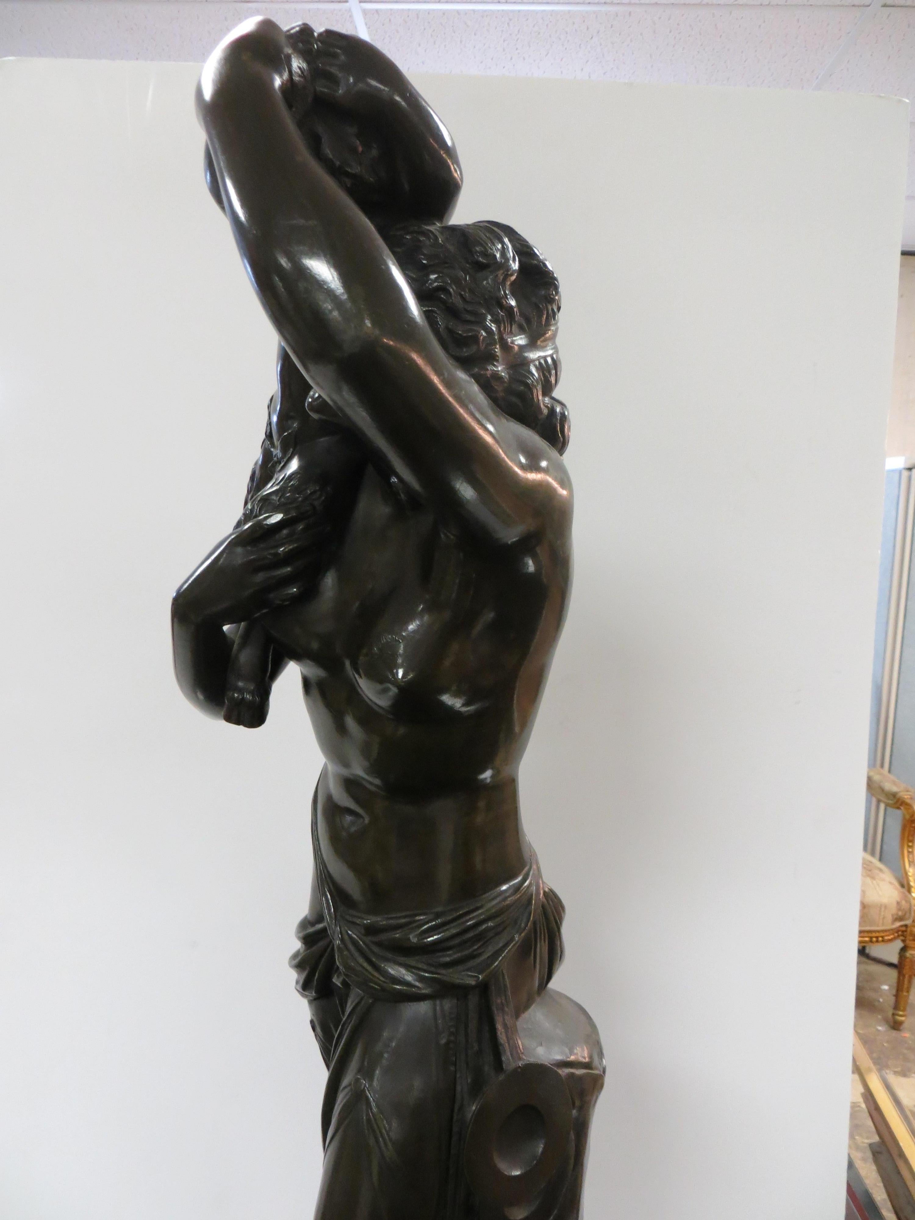 Woman Carrying a Satyr After Claude Michel Clodion 6