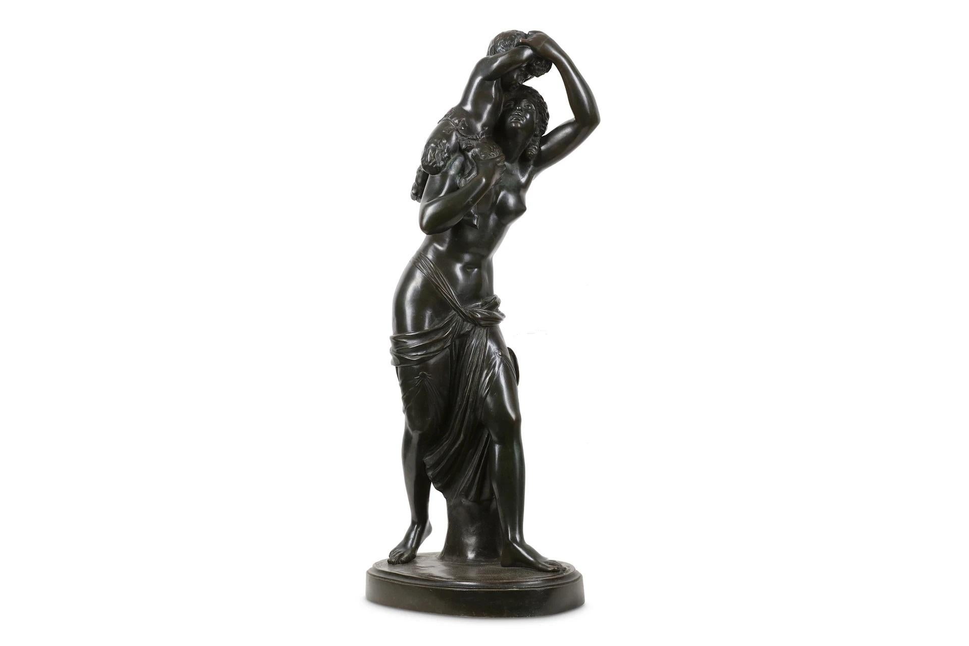 Woman Carrying a Satyr After Claude Michel Clodion