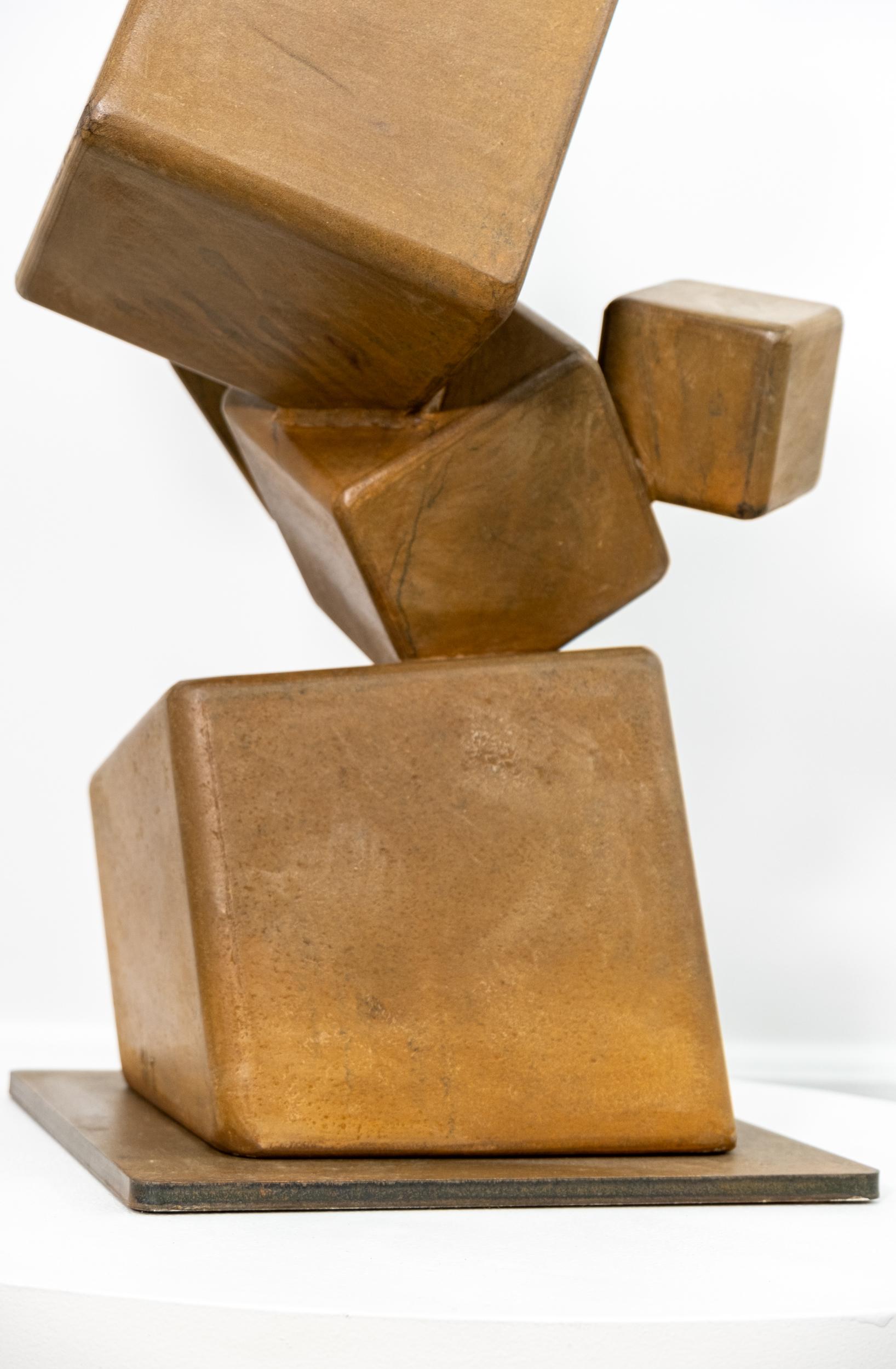 Embrasement (Ignite) - tall, contemporary, abstract, Corten steel sculpture 4