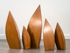L'envol II (El vuelo) - escultura contemporánea y abstracta de acero dulce para interiores