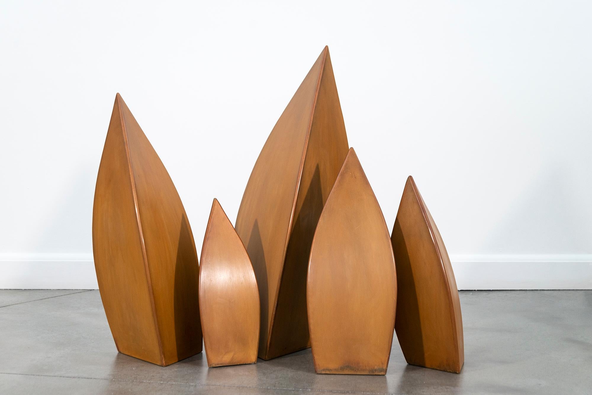 Claude Millette Abstract Sculpture - L'envol II (The Flight) - contemporary, abstract, mild steel indoor sculpture