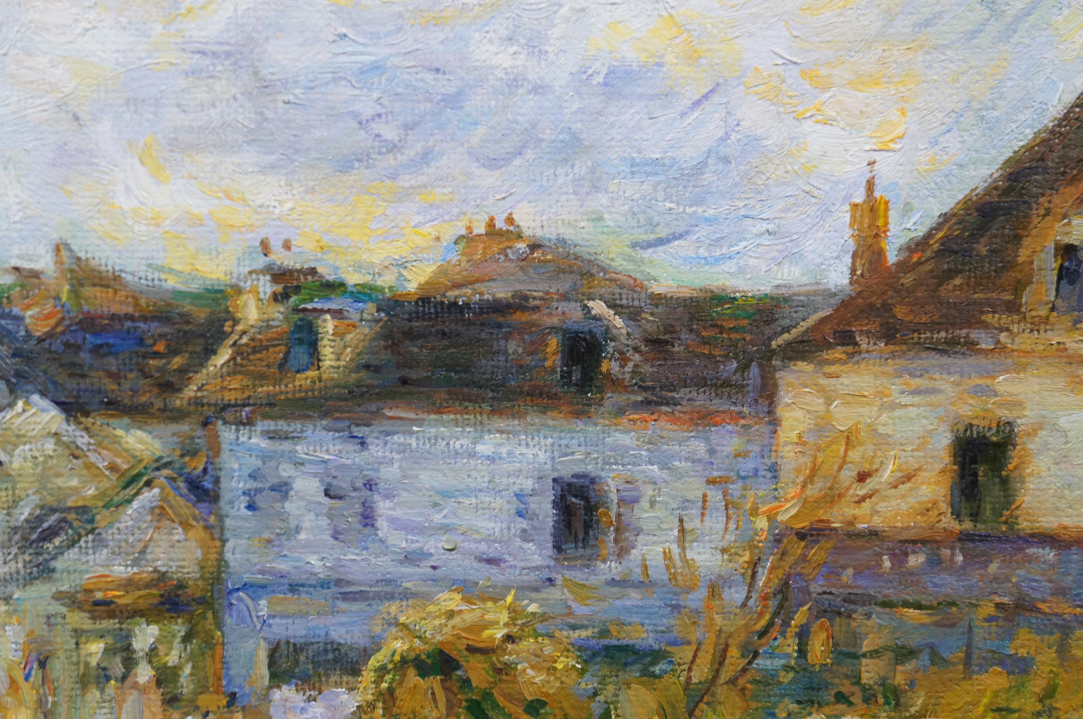 Claude Monet in the Argenteuil Garden Oil Painting After Pierre Auguste Renoir 3