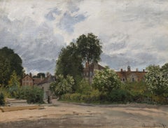 Argenteuil, l’Hospice - Impressionist Oil on Canvas Painting, 1872