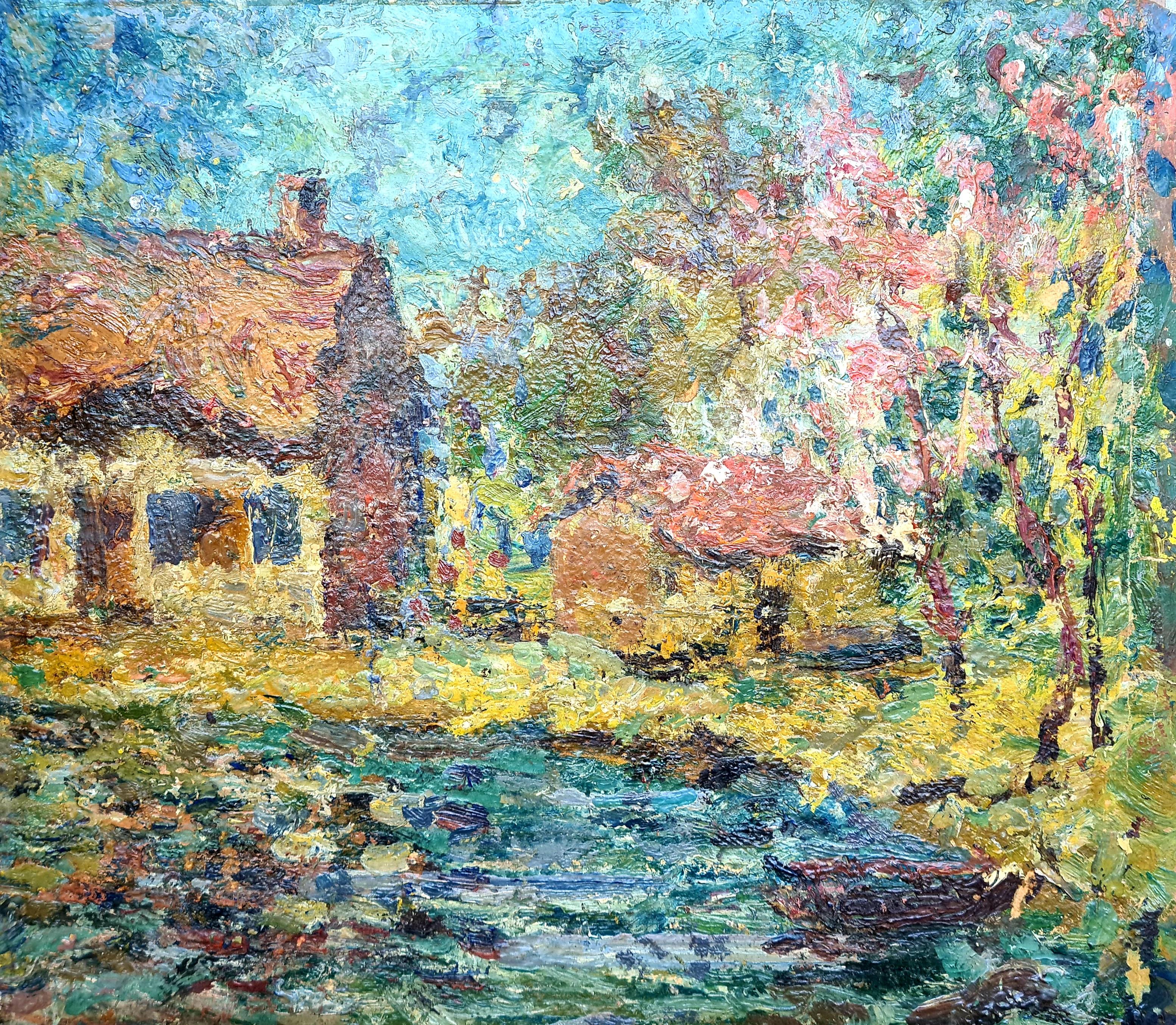 Französischer Landschaftsimpressionismus, Ein Landhaus in der Normandie. im Angebot 5