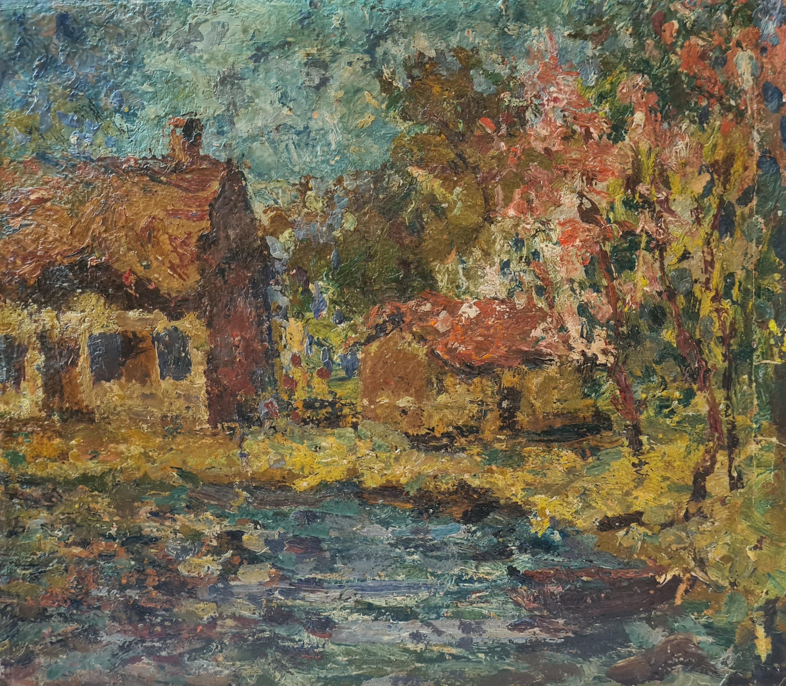 Französischer Landschaftsimpressionismus, Ein Landhaus in der Normandie. im Angebot 6