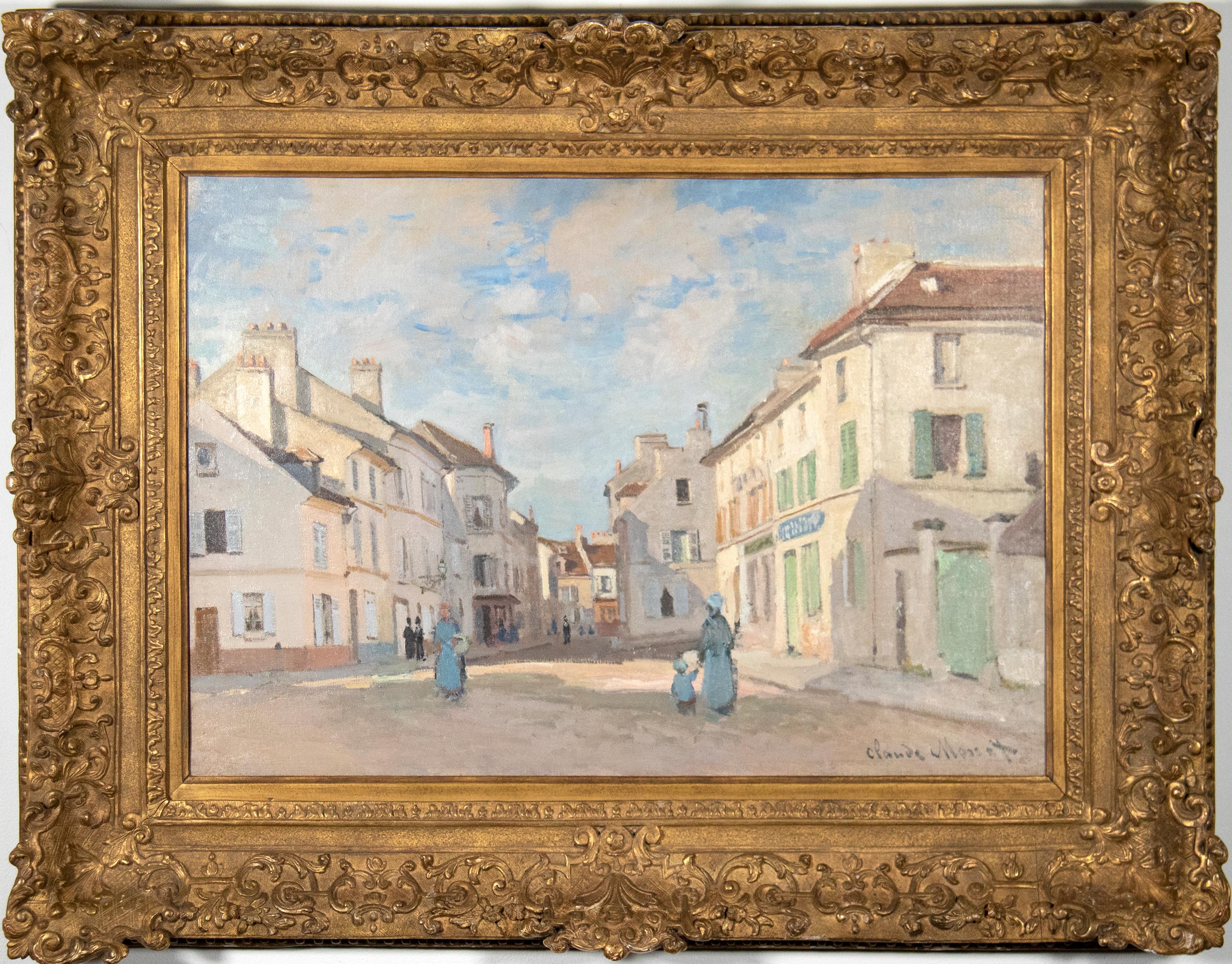 L’Ancienne rue de la Chaussée, Argenteuil (The Old Pavement Street, Argenteuil) - Painting by Claude Monet