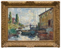 Le bassin d’Argenteuil (The Argenteuil Basin) Impressionist Oil Painting, 1875