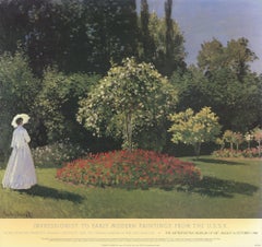1986 After Claude Monet 'Woman in a Garden' Impressionism Multicolor USA Offset 