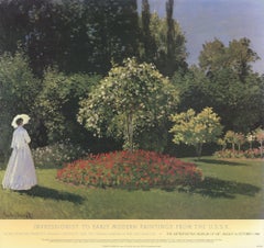 1986 After Claude Monet 'Woman in a Garden' Impressionism Multicolor USA Offset