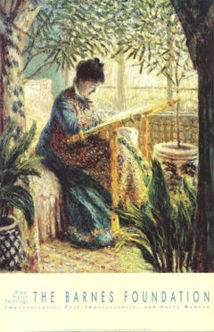 1994 Claude Monet 'Camille Au Metier' Impressionism Offset Lithograph