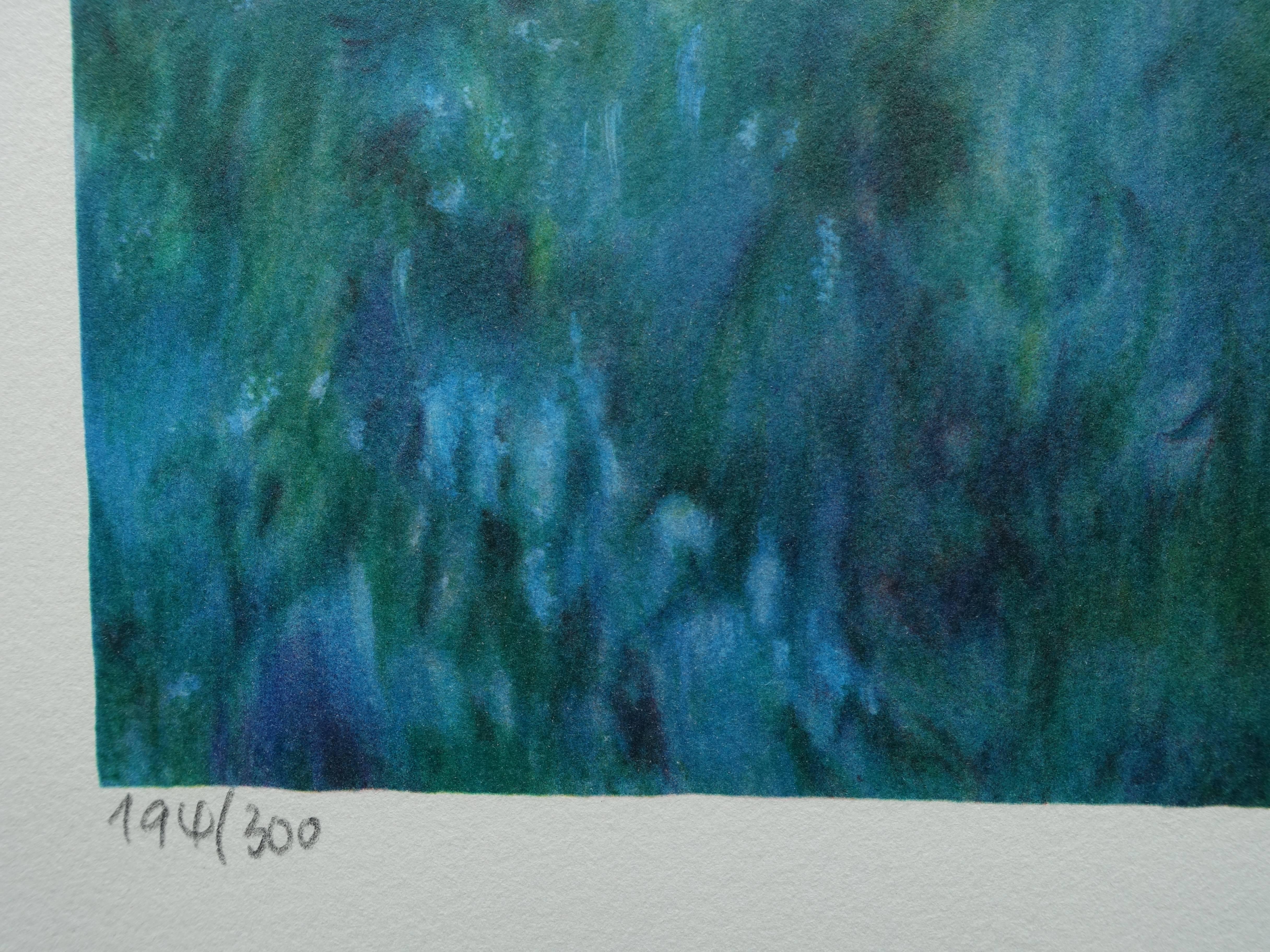 Le ninfe di Giverny - Litografia - 300 copie - Print Impressionismo di Claude Monet