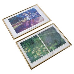 Claude Monet Water Lilies and Charles Mundy Framed Impressionist Prints