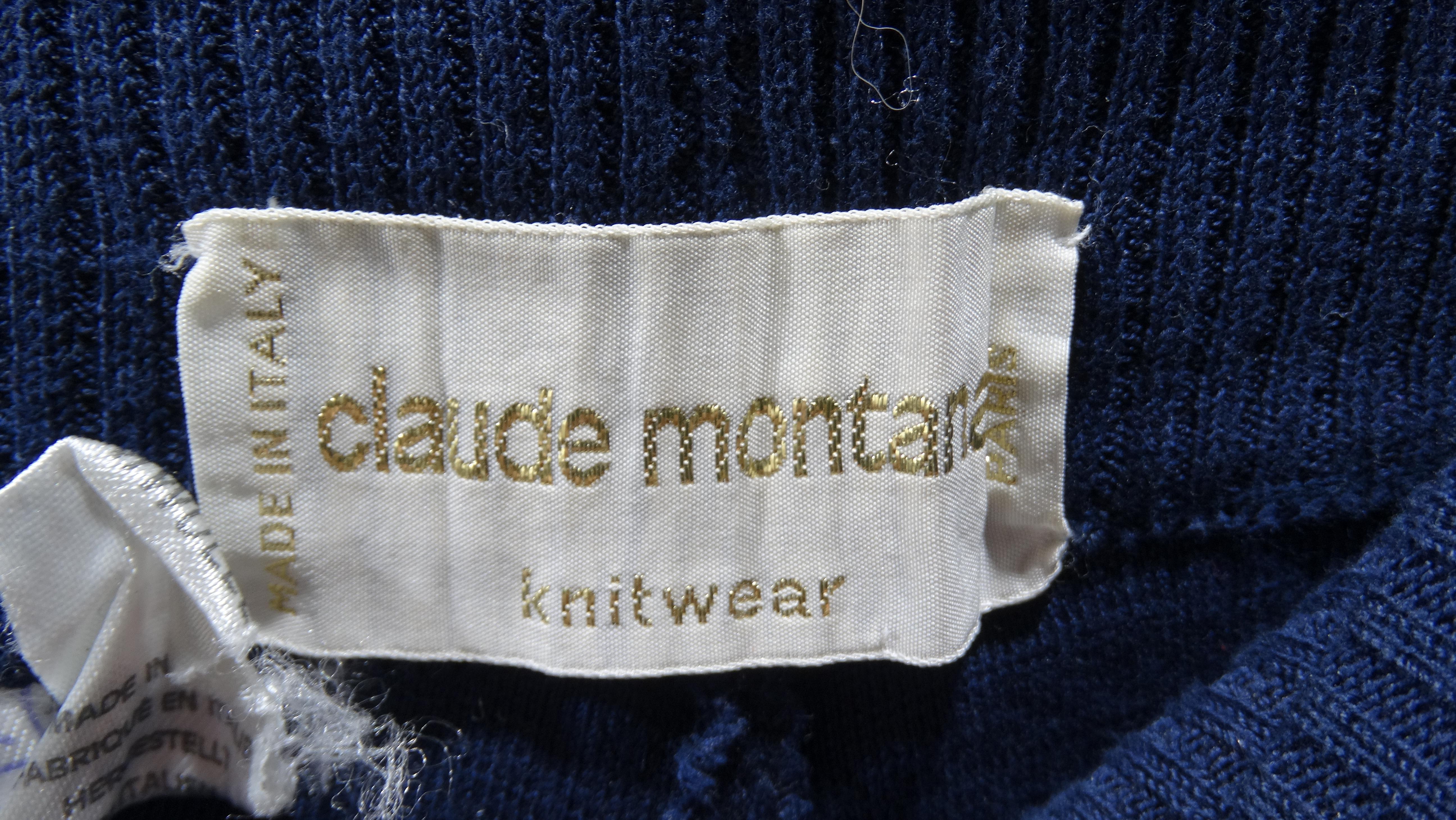 Claude Montana 1980's Knit Set For Sale 1