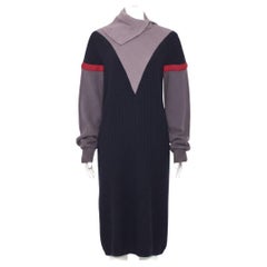 Claude Montana Vintage Autunno-Inverno 1981-1982 - Vestito in maglia di lana