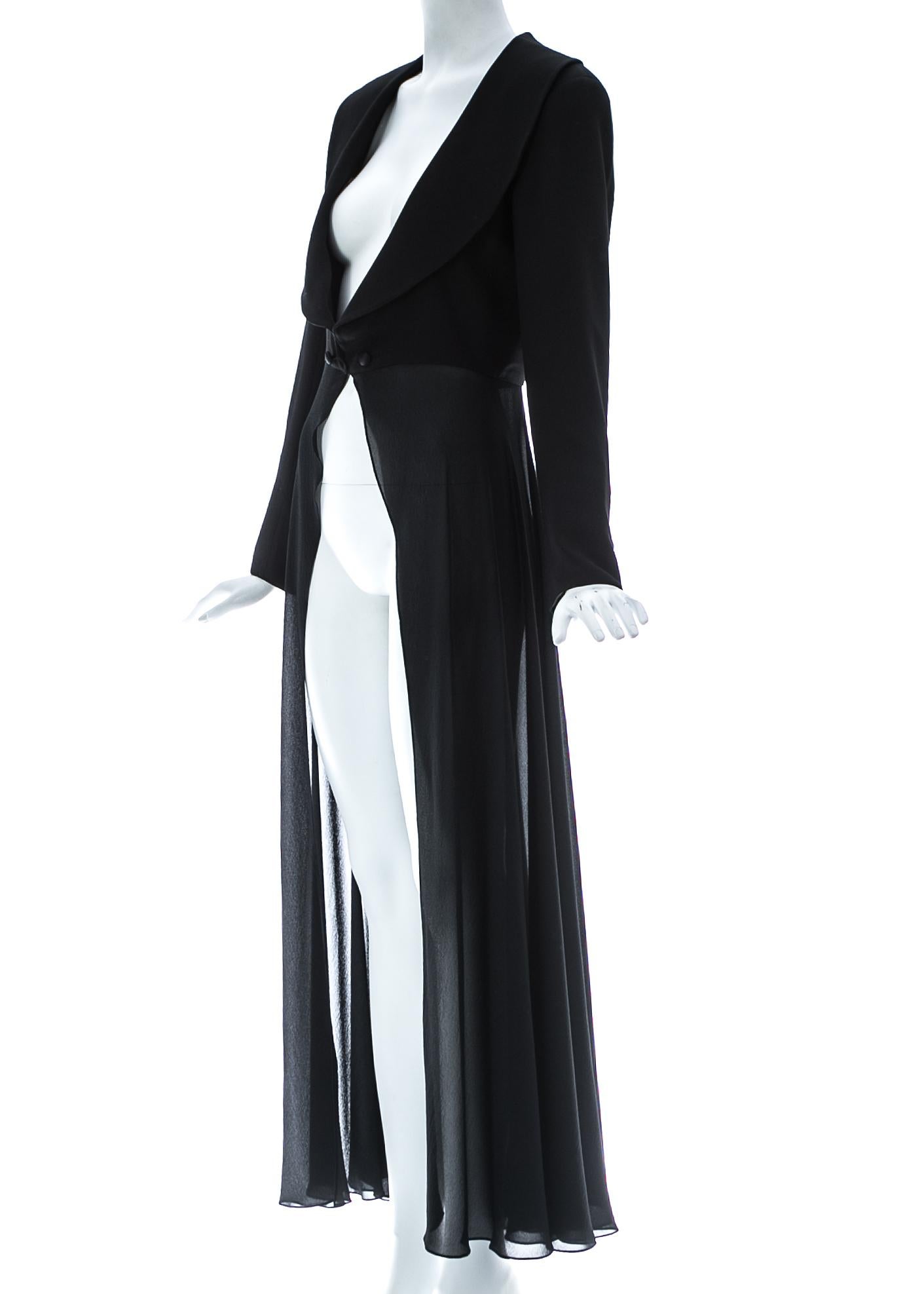 long black evening jacket