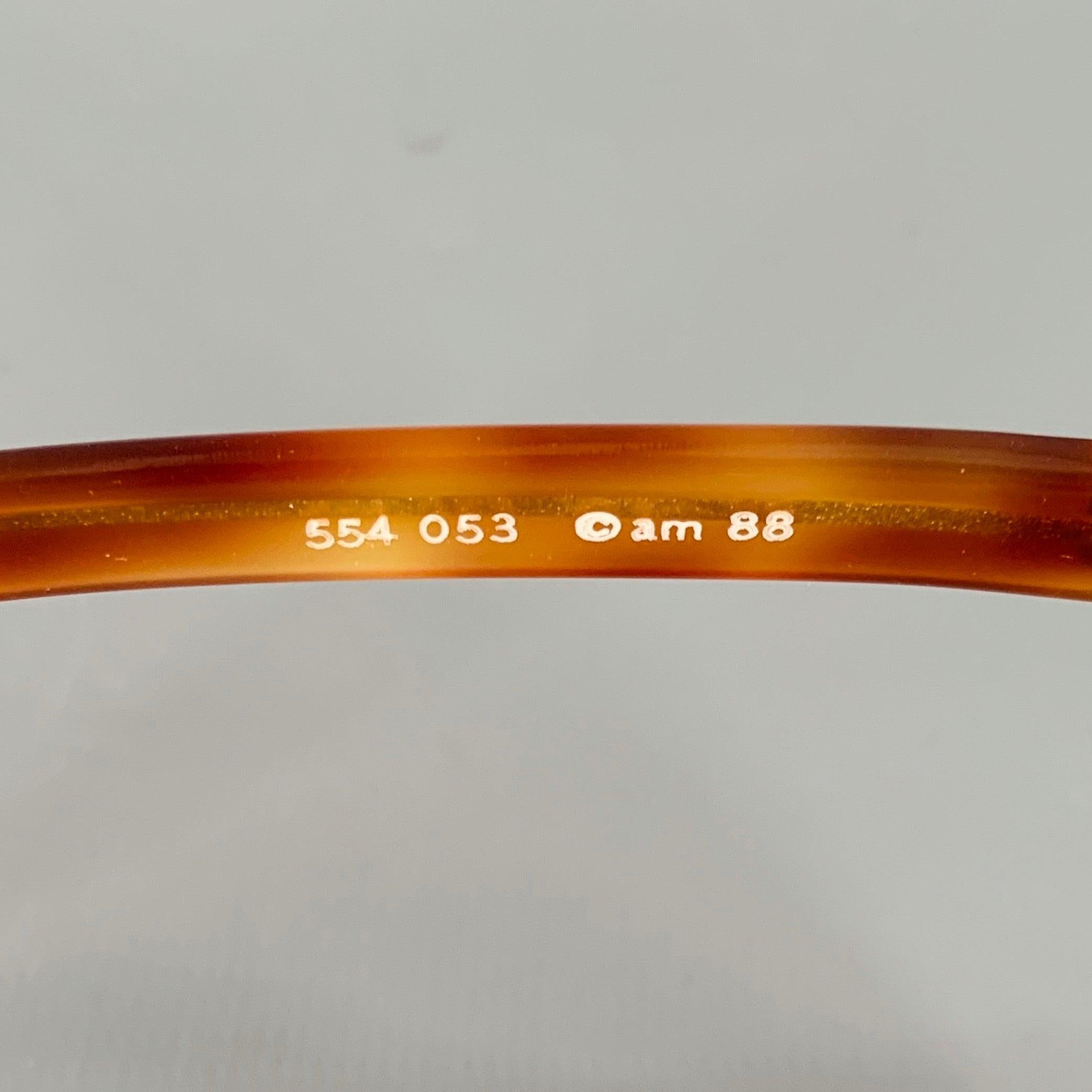 CLAUDE MONTANA Brown Tortoise Shell Studded Acetate Sunglasses For Sale 1