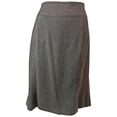 Claude Montana Dark Gray Suit Skirt, 1980s