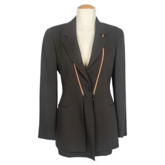 Claude Montana Double Jacket in Brown Wool Blend