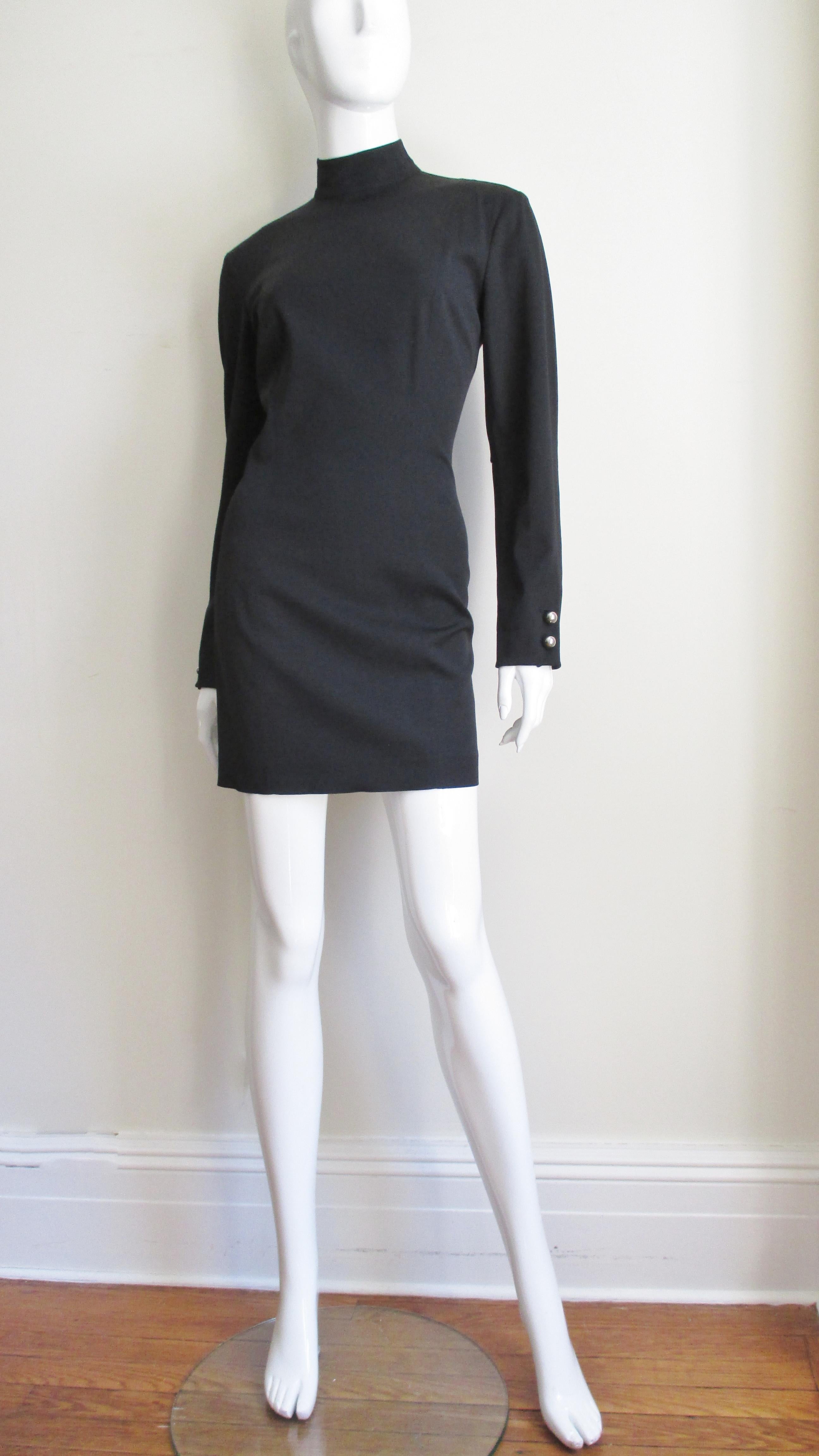 Claude Montana Mini Dress  In Good Condition For Sale In Water Mill, NY