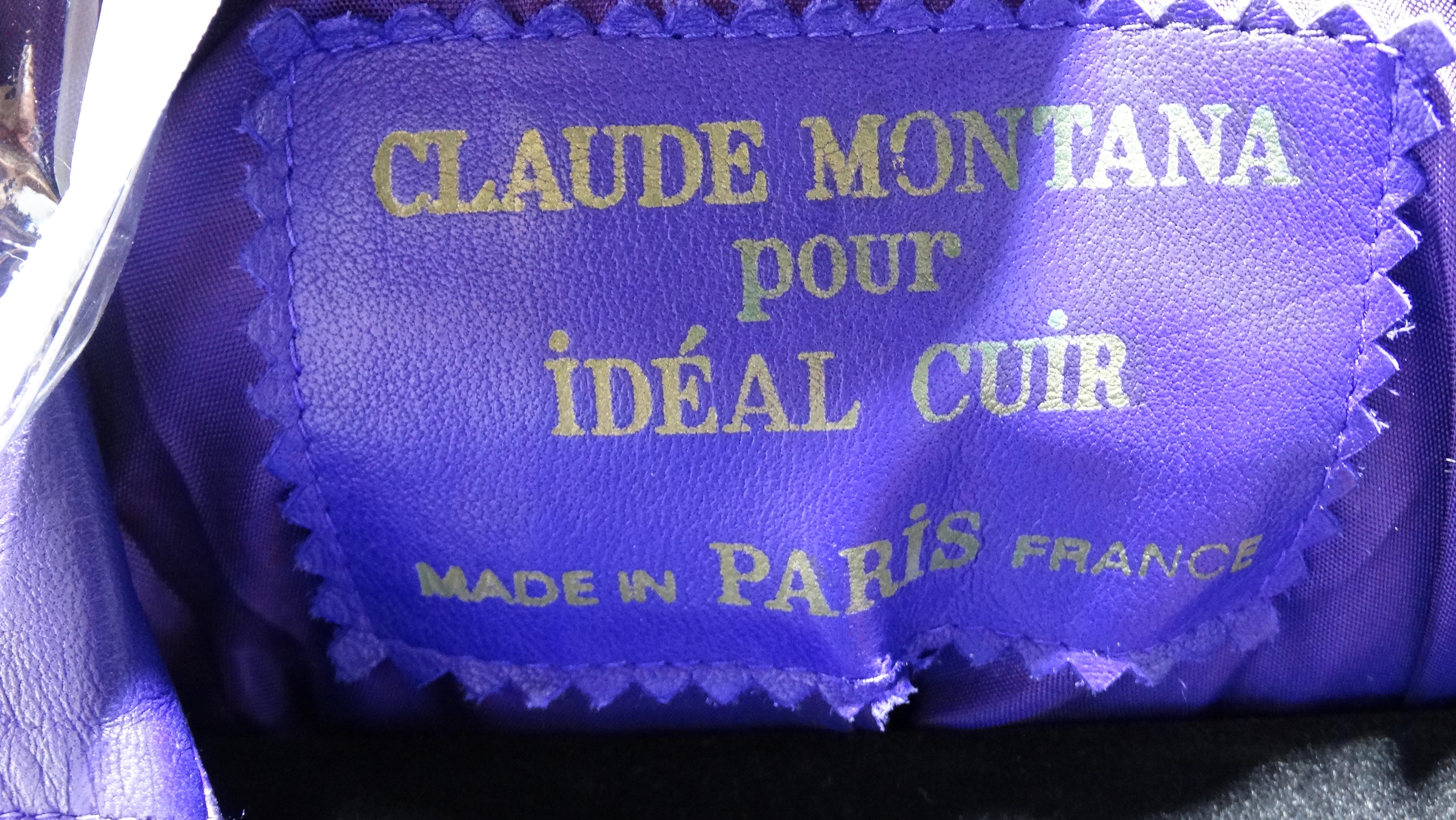 Claude Montana Fall/Winter 1984 Lambskin Leather Western Motif Fringe Set 12