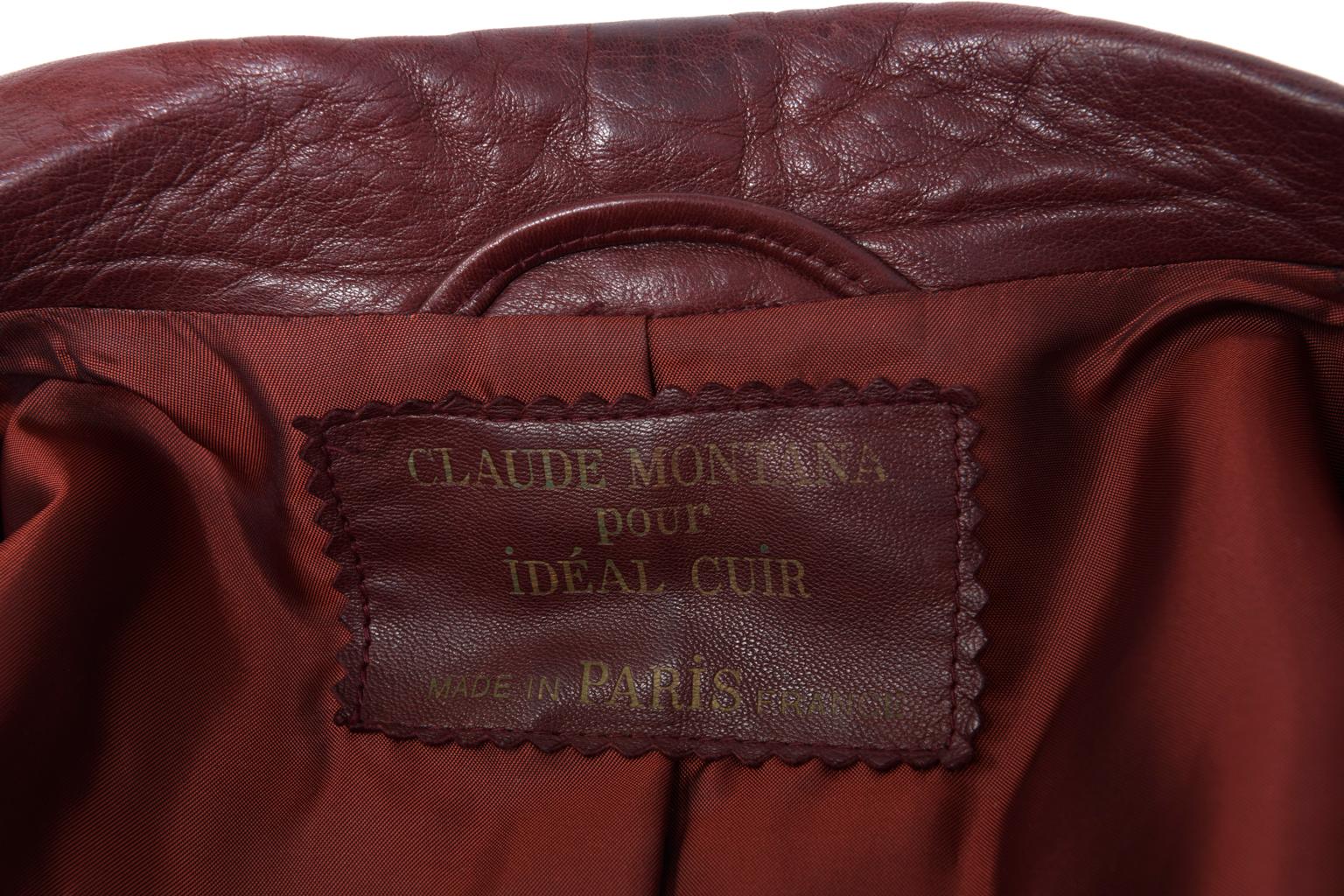 Claude Montana For Idéal Cuir Fringed Biker Vest Jacket 7