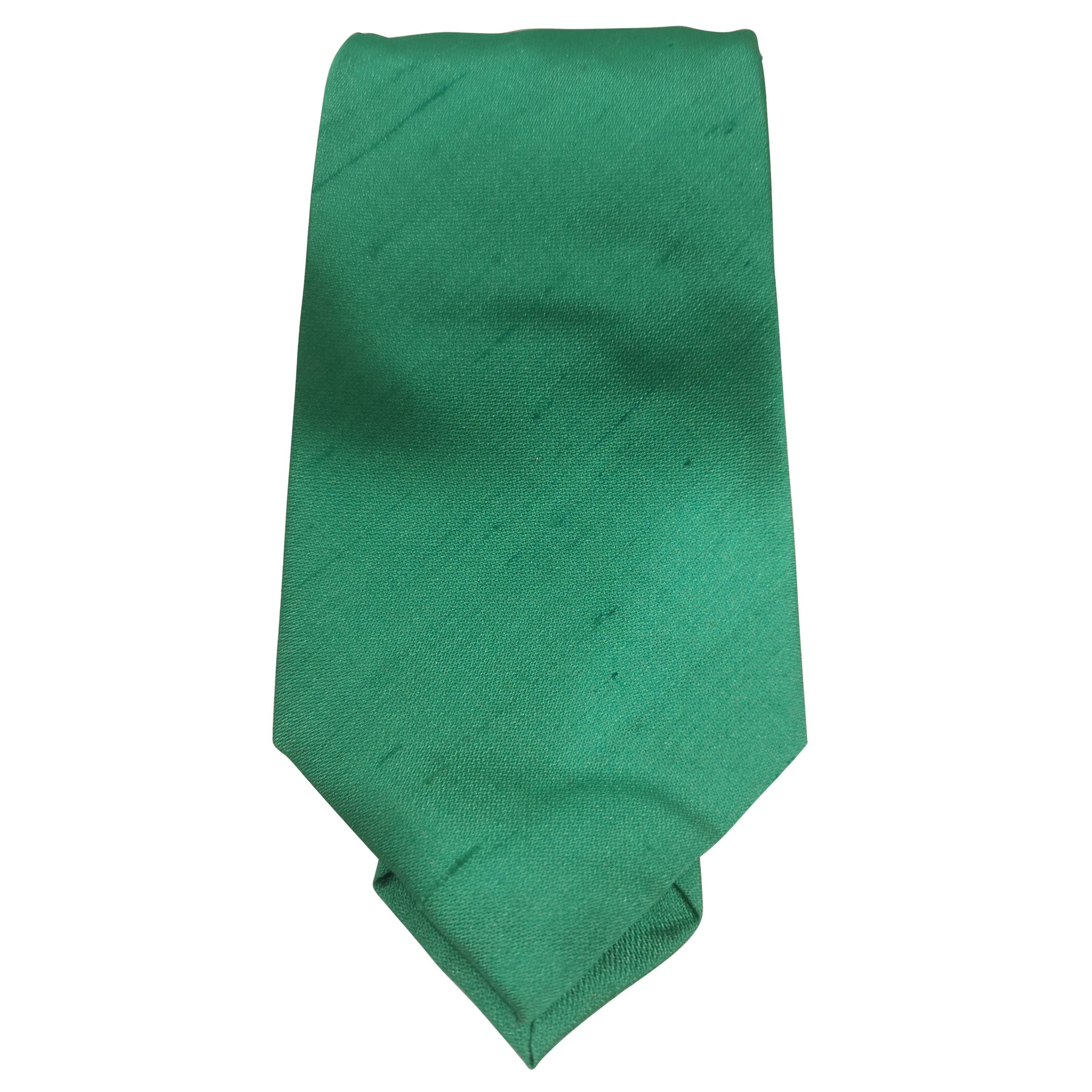 Claude Montana green tie