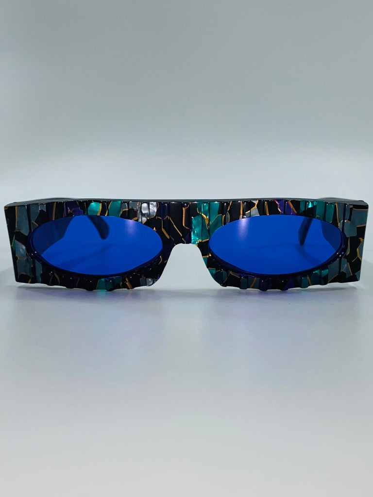 Claude Montana / Mikli New Wave 1980's Vintage Multi Colored