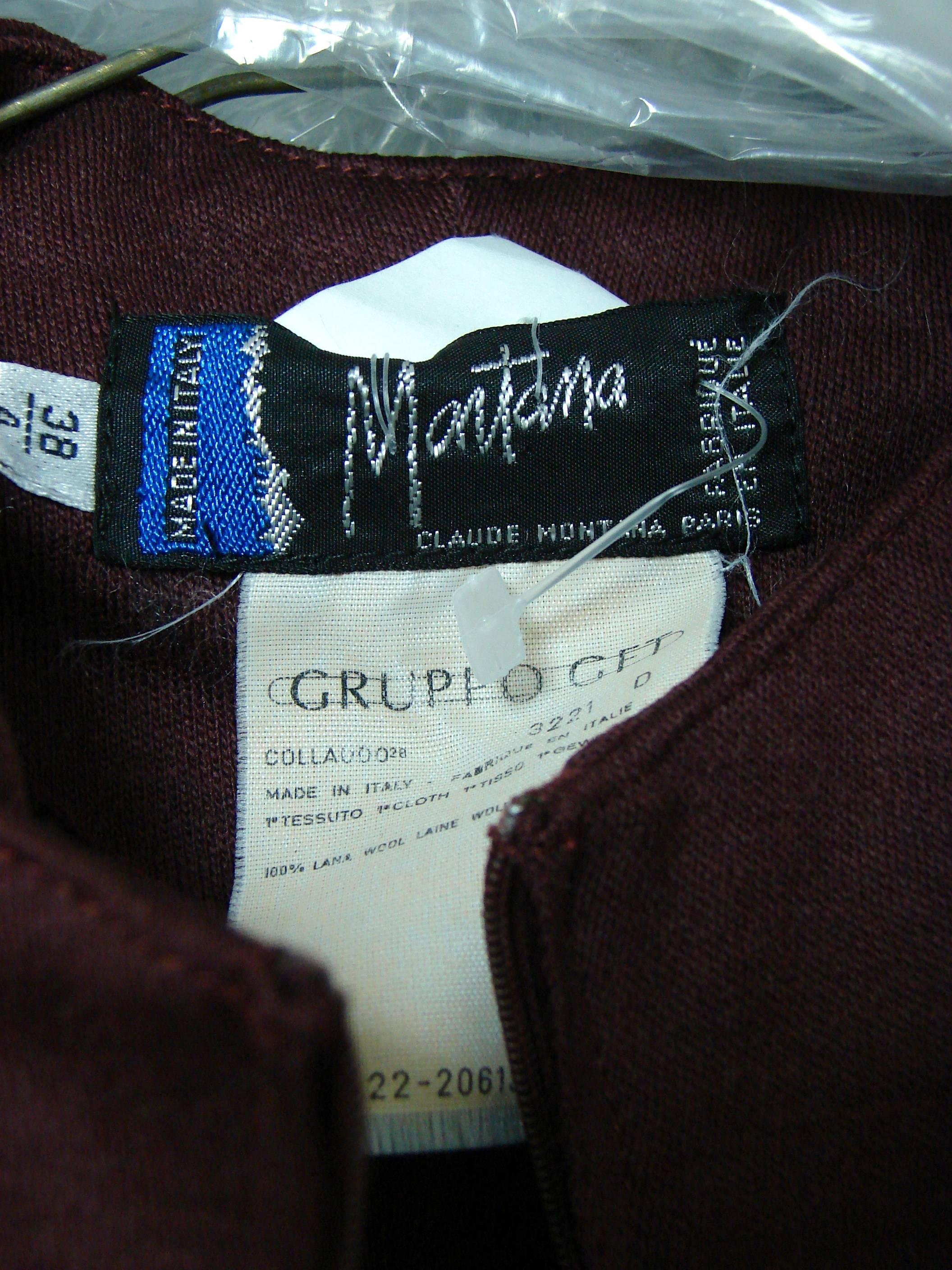 Claude Montana Oversized Draped Jacket + Matching Jumpsuit 2pc Set 