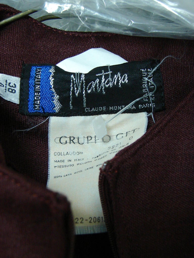 Claude Montana Oversized Draped Jacket + Matching Jumpsuit 2pc Set Vintage 1989 For Sale 8