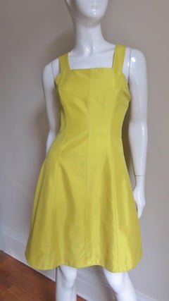 Claude Montana Silk Dress with Cut out Back