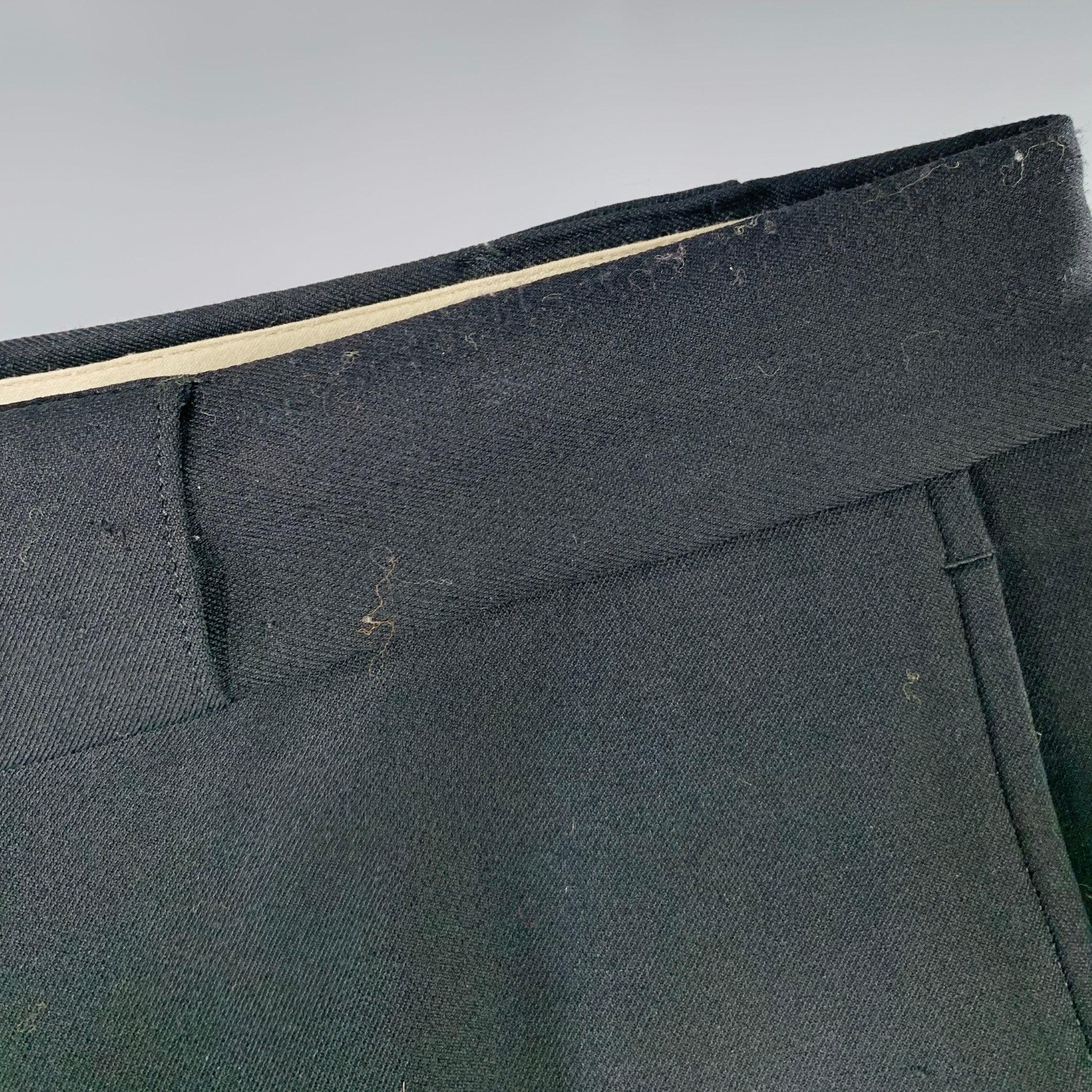 Uomo Claude Montana Taglia 36 Pantaloni neri a zampa d'elefante in vendita