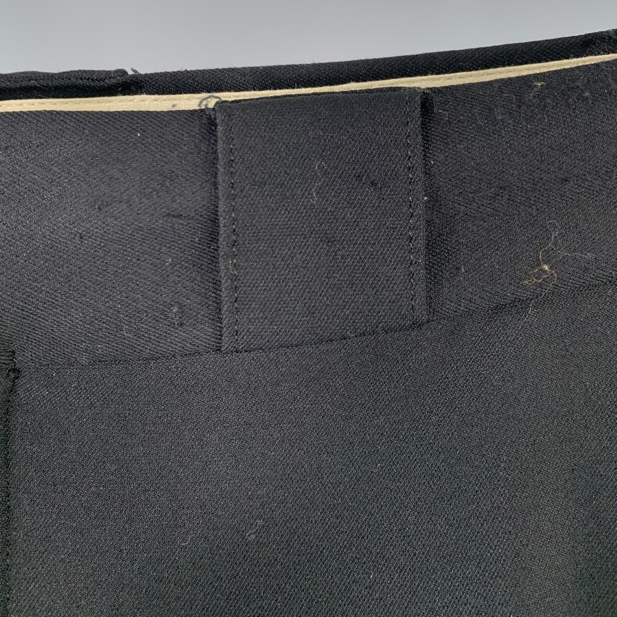 Claude Montana Taglia 36 Pantaloni neri a zampa d'elefante in vendita 1