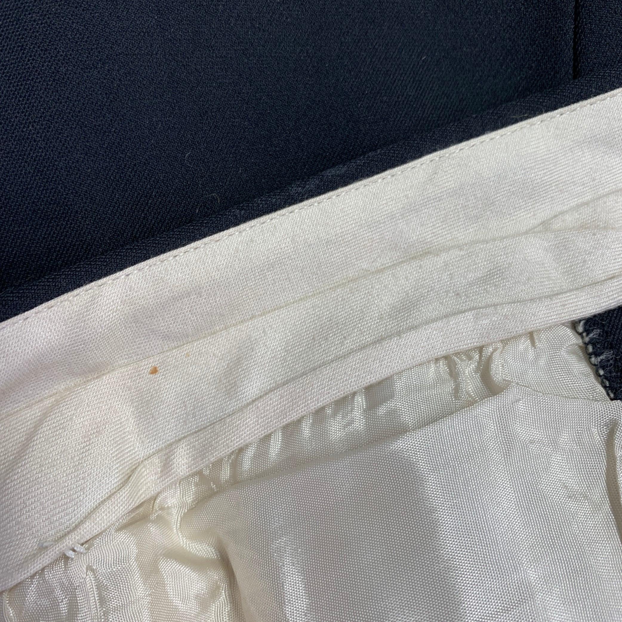 Claude Montana Taglia 36 Pantaloni neri a zampa d'elefante in vendita 4
