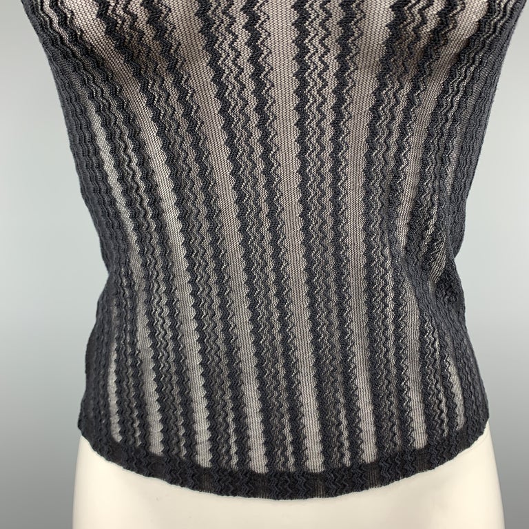 mesh mock neck