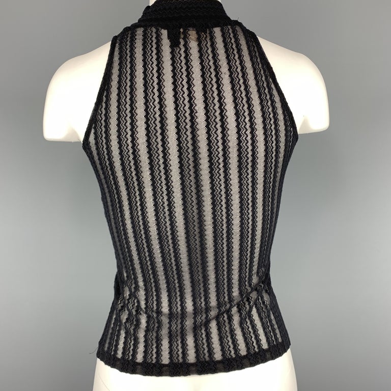 mesh mock neck