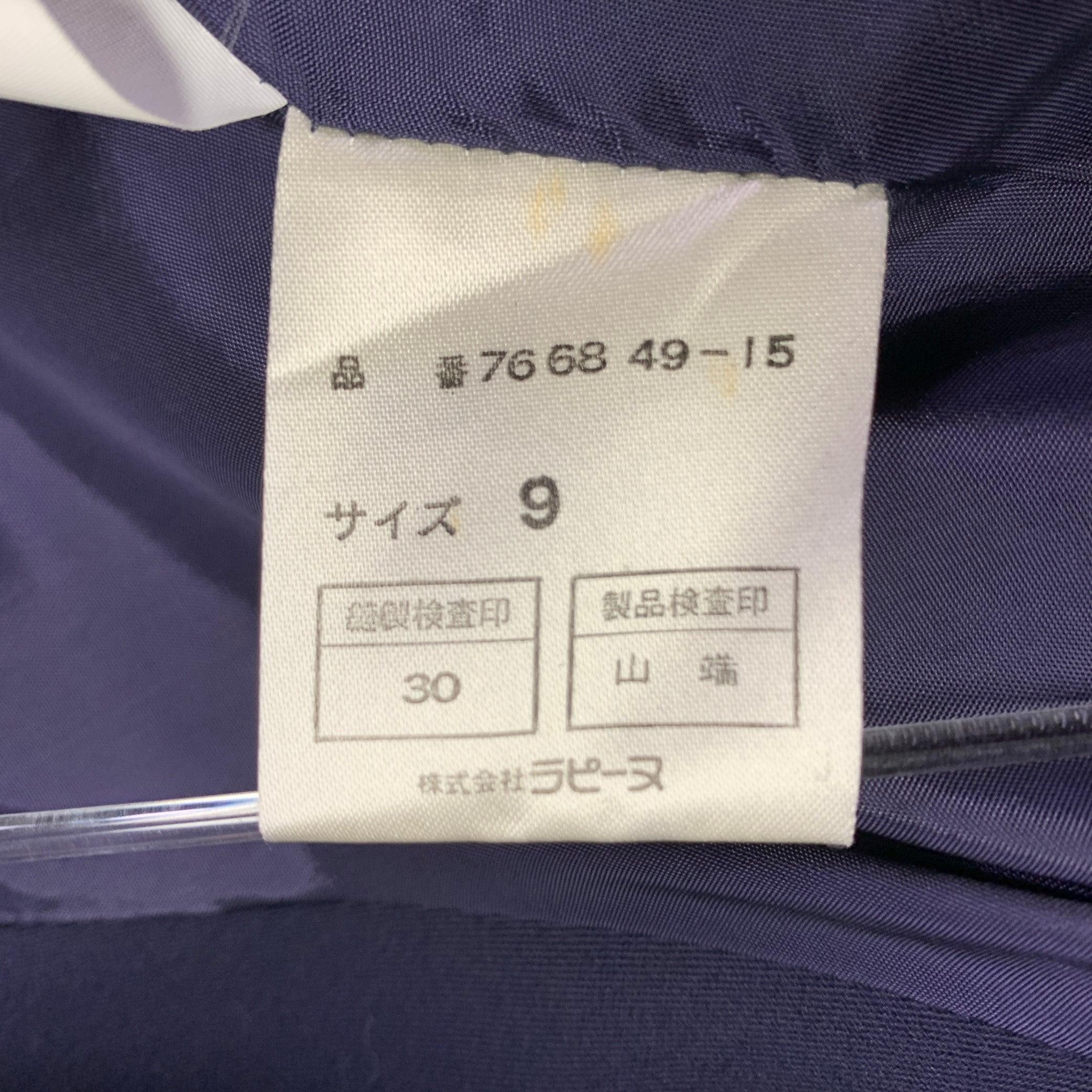 CLAUDE MONTANA Taille S Veste à épaulettes en laine violette en vente 2