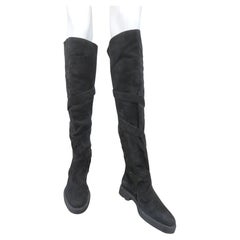 Claude Montana Stephane Kelian - Bottes en daim neuves avec sangles, taille 8,5, années 1990