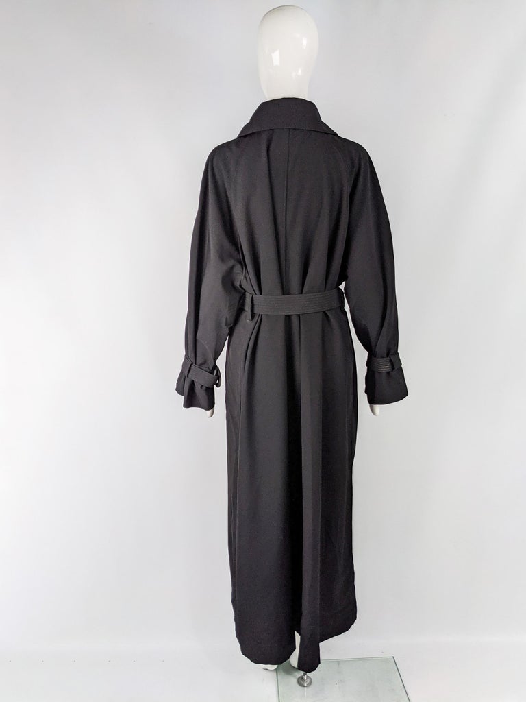 Claude Montana Vintage Maxi Trench Coat, 1980s For Sale at 1stDibs