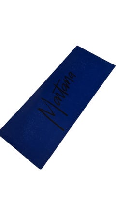 Claude Montana Vintage Tie - Abstract Floral Motif in Blue, Grey and Black